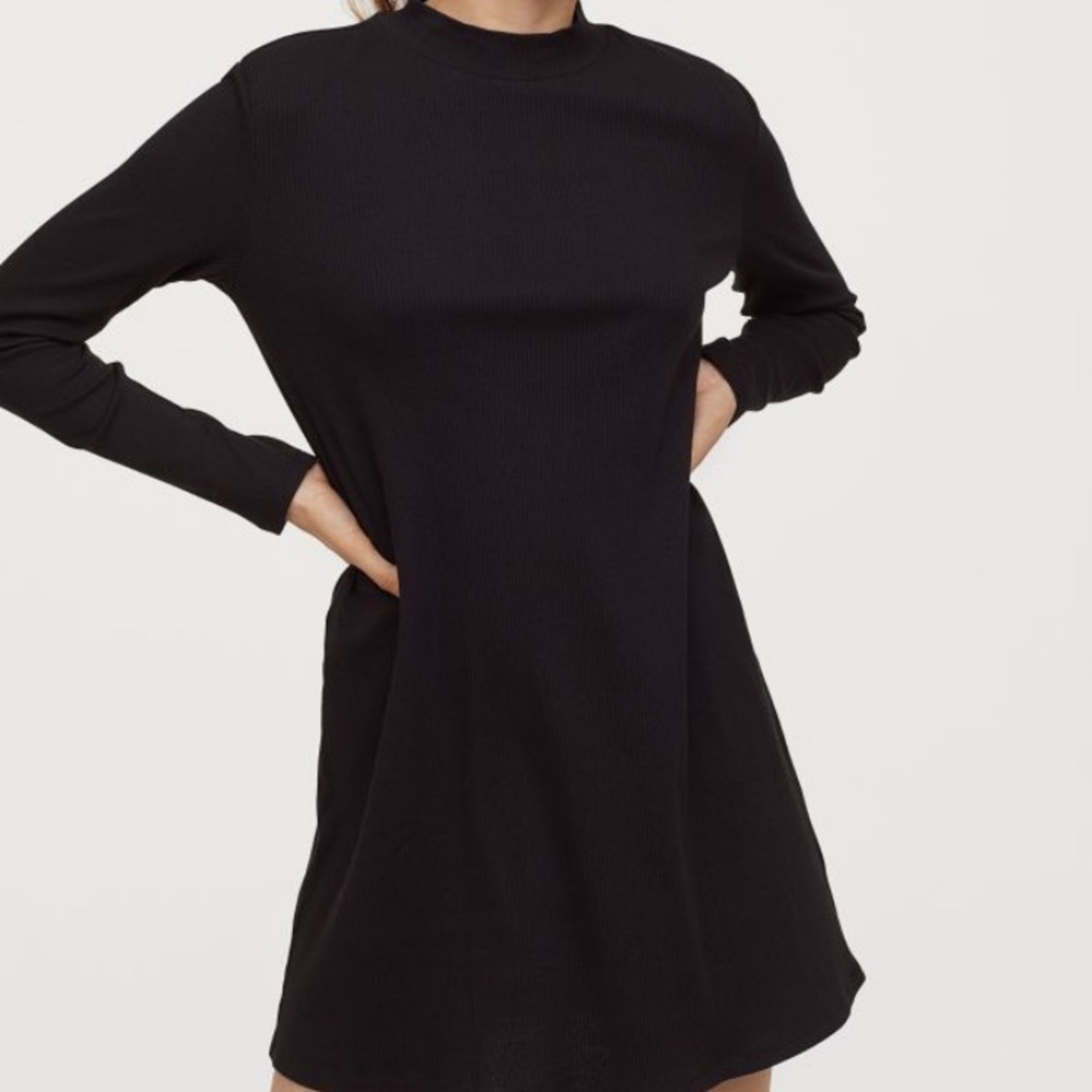American apparel mock turtleneck skater dress NBW